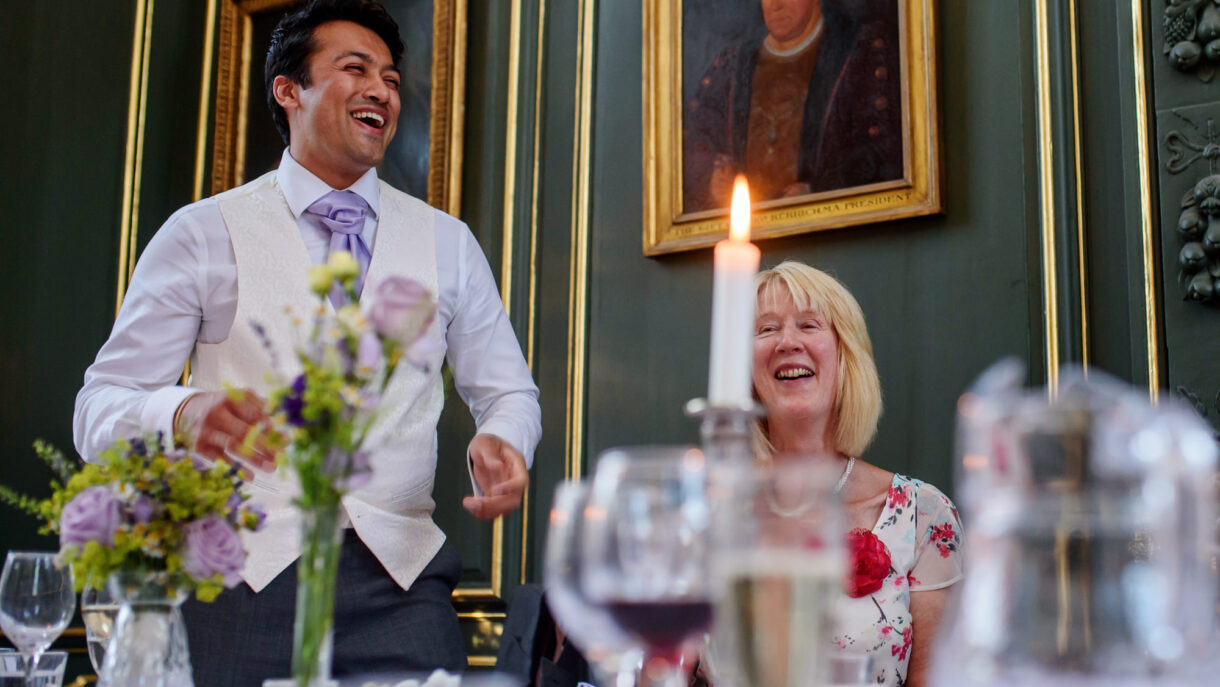 best man giving a speech