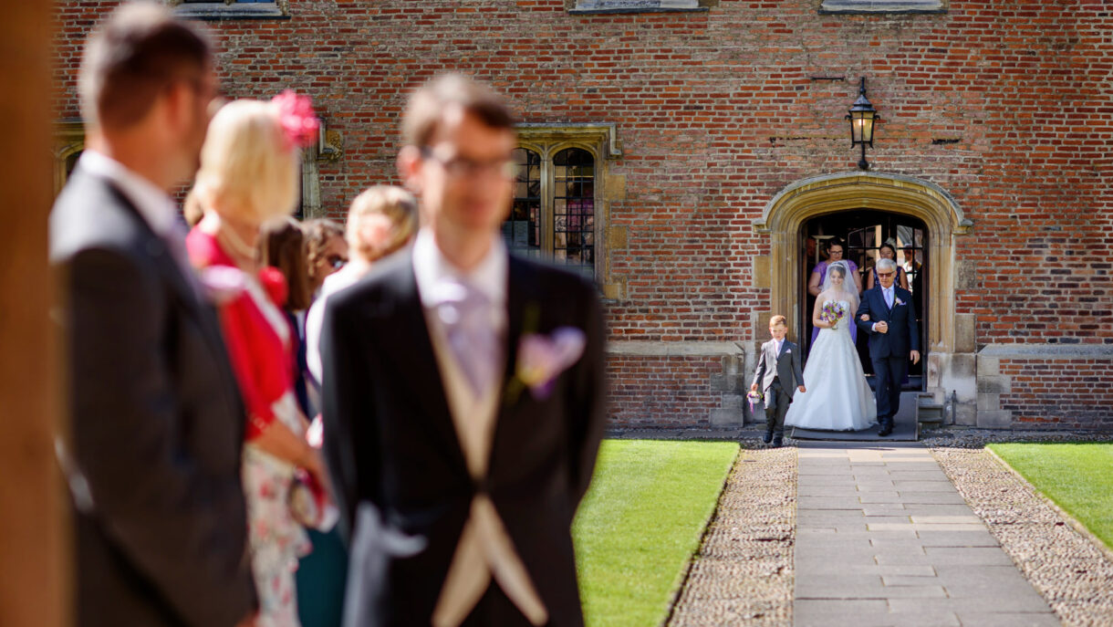 bride walking down the isle