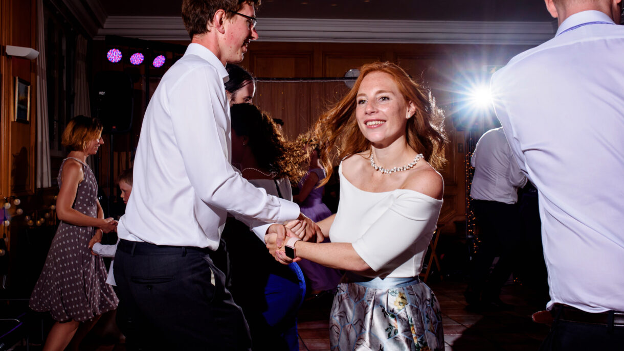 ceilidh dancing at a wedding