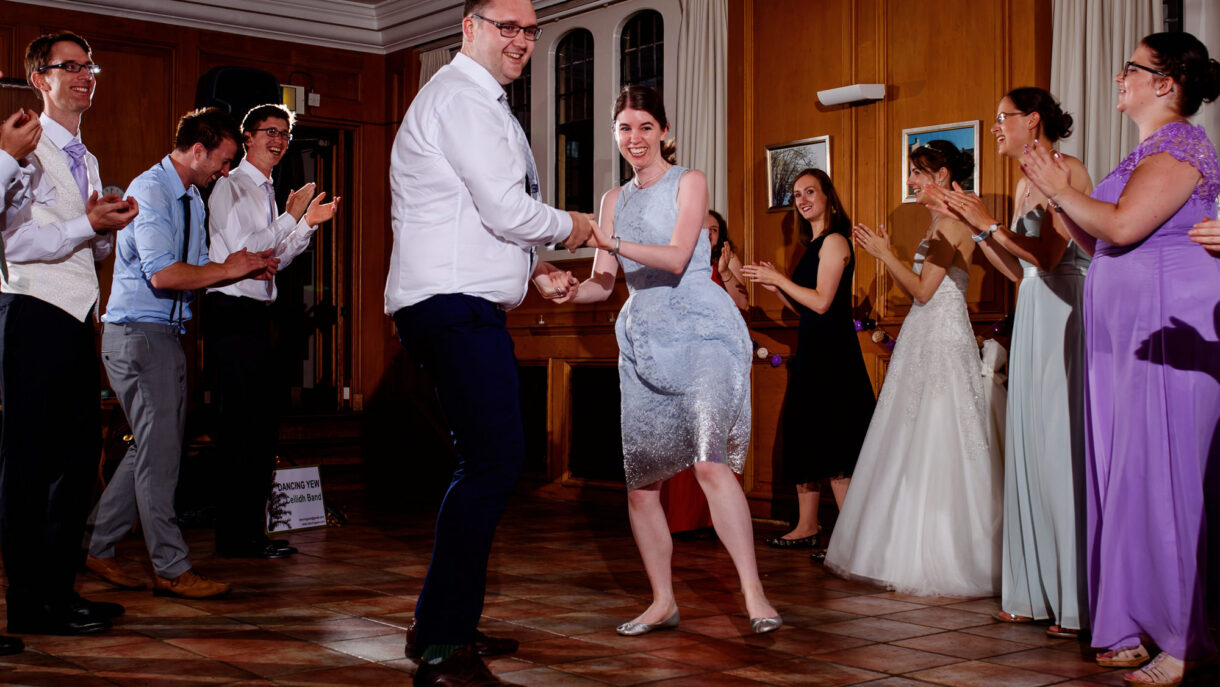 ceilidh dancing at a wedding